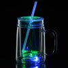View Image 10 of 11 of Light-Up Mason Jar with Straw - 18 oz.