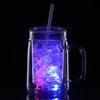 View Image 4 of 11 of Light-Up Mason Jar with Straw - 18 oz. - 24 hr