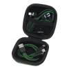 View Image 2 of 4 of Textured 3-in-1 Charging Cable Set with Ear Buds