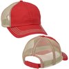 View Image 3 of 7 of Mega Washed Cotton Twill Trucker Cap - Full Color Patch