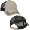 View Image 4 of 7 of Mega Washed Cotton Twill Trucker Cap - Full Color Patch
