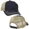 View Image 5 of 7 of Mega Washed Cotton Twill Trucker Cap - Full Color Patch
