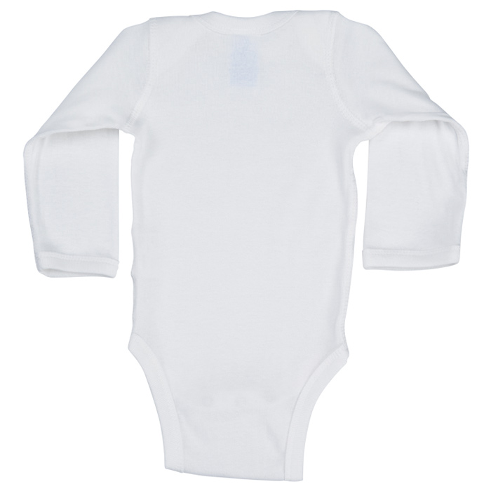 4imprint.com: Rabbit Skins Infant Long Sleeve Onesie - White 137696-LS-W