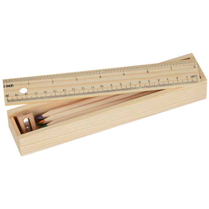 4imprint Colored Pencil Ruler Box 137802