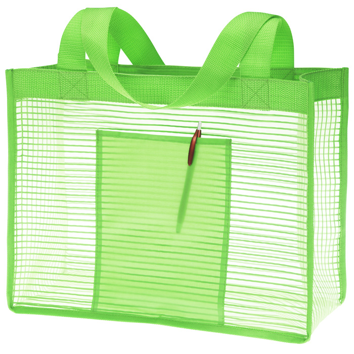 Sheer Striped Tote Bag 137859