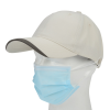 View Image 3 of 4 of Wave Sandwich Cap with Face Mask Buttons