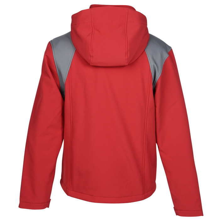 4imprint.com: Contrasting Color Hooded Soft Shell Jacket - Men's 138223-M