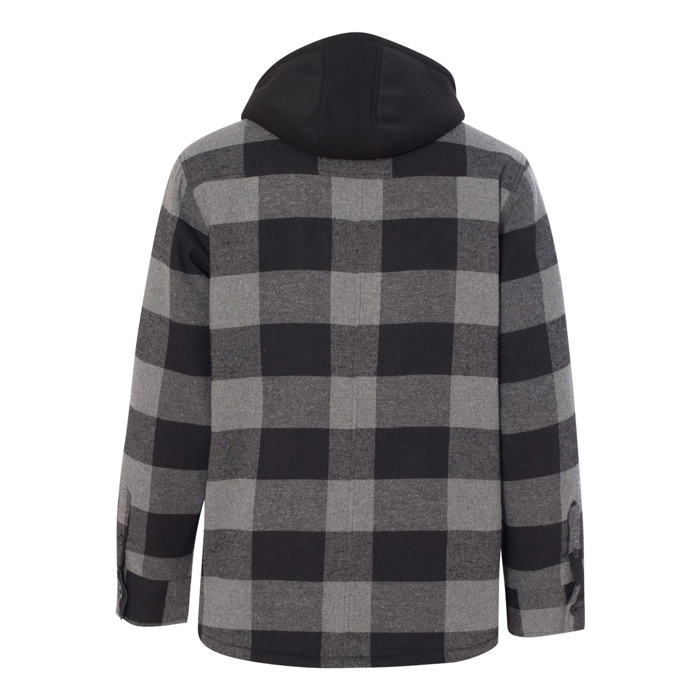 4imprint.com: Burnside Quilted Flannel Full-Zip Hooded Jacket 138591
