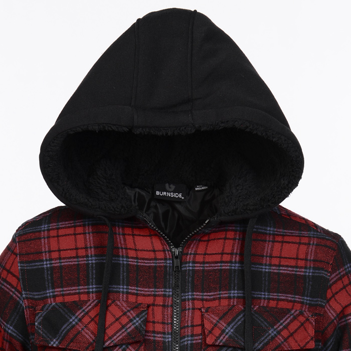 4imprint.com: Burnside Quilted Flannel Full-Zip Hooded Jacket 138591