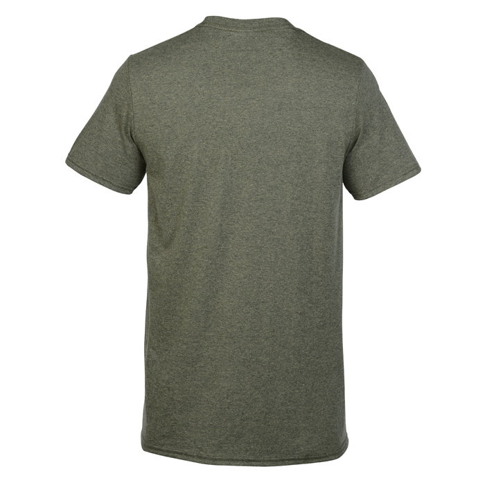 4imprint.com: Soft Spun 4.3 oz. Pepper Heather T-Shirt - Men's - Screen ...