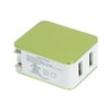 View Image 3 of 5 of 2 Port USB Folding Wall Charger - Metallic - 24 hr