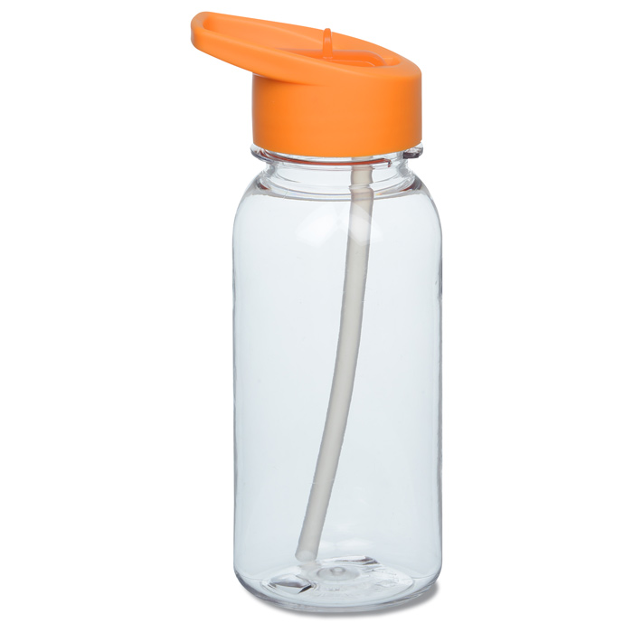 Clear Impact Cadet Bottle with Flip Straw Lid 18 oz