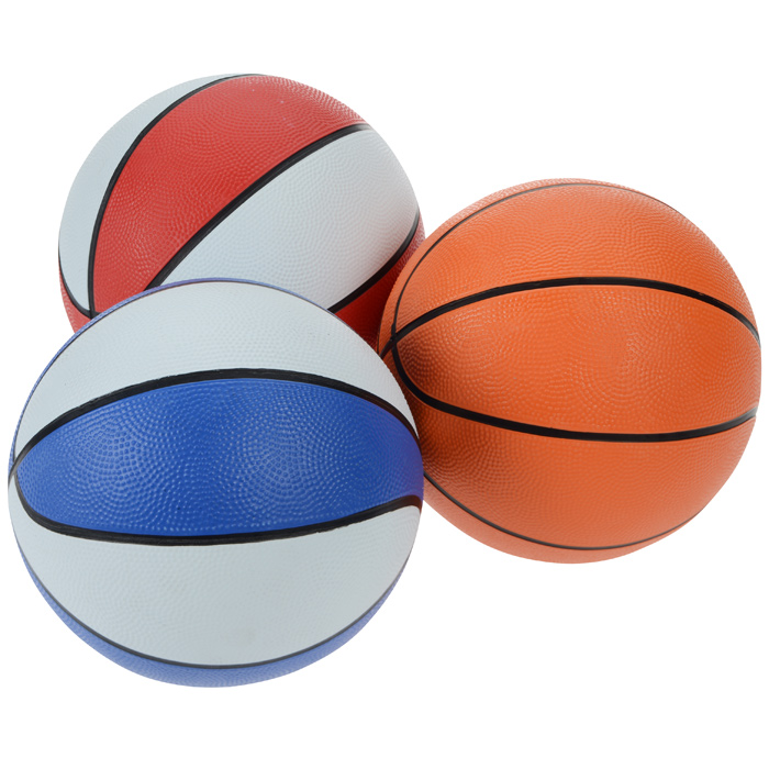 Gamtec 4PCS Toddlers/Kids Rubber Mini Toy Plastic Basketballs 6.29" Basketbal... 