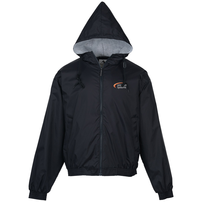 hooded fleece lined jacket