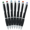 View Image 3 of 5 of Evantide Light-Up Logo Stylus Twist Pen - Black