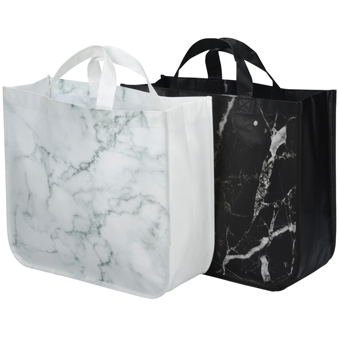 Marble Laminated Non-Woven Tote