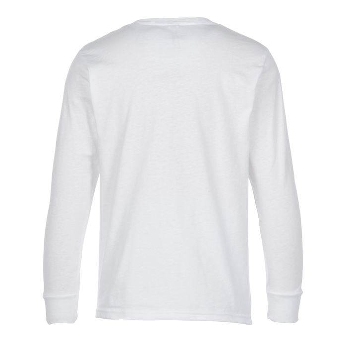 4imprint.com: LAT Fine Jersey LS T-Shirt - Youth - White 145065-Y-LS-W