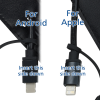 View Image 5 of 5 of Posh Duo Charging Cable Keychain - 24 hr