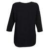 View Image 2 of 3 of Soft Split Neck 3/4 Sleeve Top