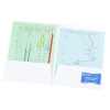 View Image 3 of 3 of Designer Paper Two-Pocket Presentation Folder - Band
