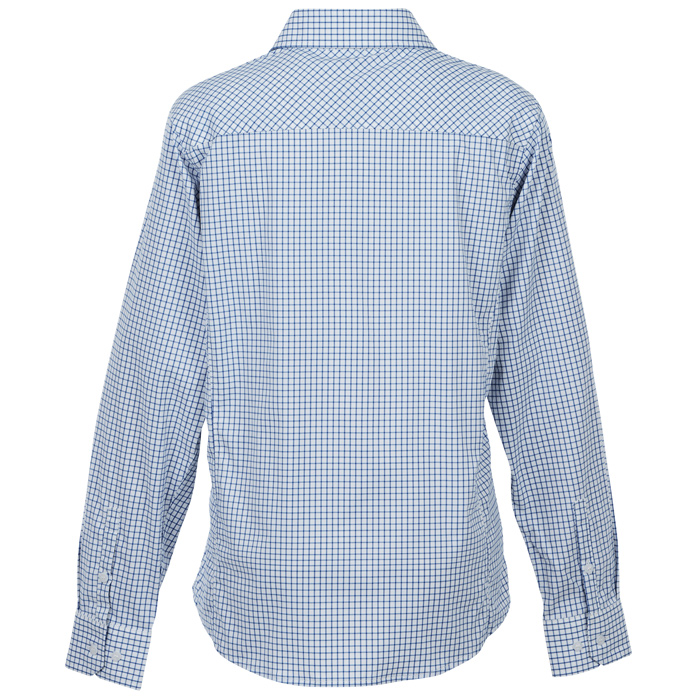 4imprint.com: CrownLux Performance Micro Windowpane Shirt - Ladies ...