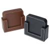 View Image 4 of 4 of Vintage Square Bonded Leather Coaster Set