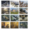 View Image 2 of 2 of Wildlife Canvas Calendar - Stapled