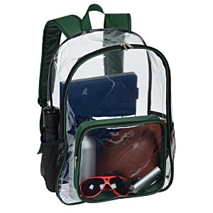 12 by 6 by 12 clear backpack