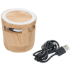 View Image 4 of 4 of Wood Grain Speaker and Wireless Charging Pad - 24 hr