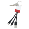 View Image 2 of 6 of Clear View Light-Up Duo Charging Cable Keychain
