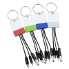 View Image 4 of 6 of Clear View Light-Up Duo Charging Cable Keychain