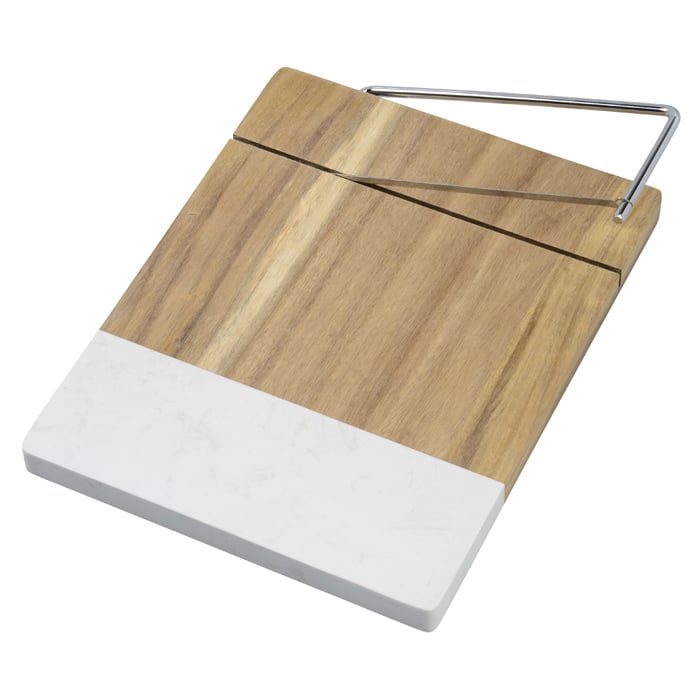 4imprint.com: Marble and Acacia Wood Cheese Cutting Board - 24 hr 150855-24HR