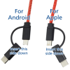 View Image 5 of 7 of Braided 10' Duo Charging Cable
