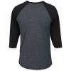 View Image 2 of 3 of Jerzees Premium Blend Raglan 3/4-Sleeve T-Shirt