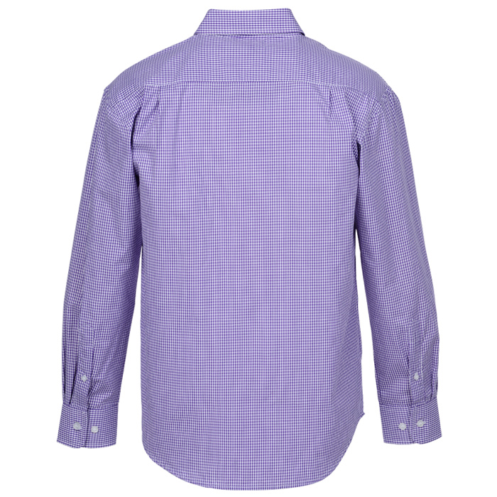 4imprint.com: Gingham Check Wrinkle Resistant Untucked Shirt - Men's ...