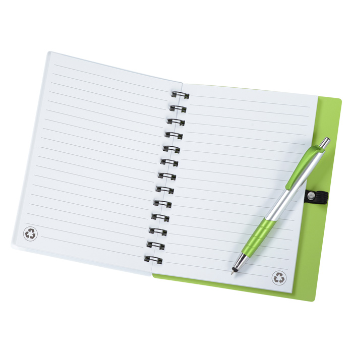 Bellevue Spiral Notebook with Stylus Pen 152083