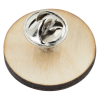 View Image 2 of 2 of Wood Lapel Pin - Round - Full Color