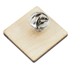View Image 2 of 2 of Wood Lapel Pin - Square - Full Color