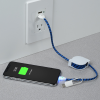 View Image 3 of 6 of Retractable Fabric Duo Charging Cable