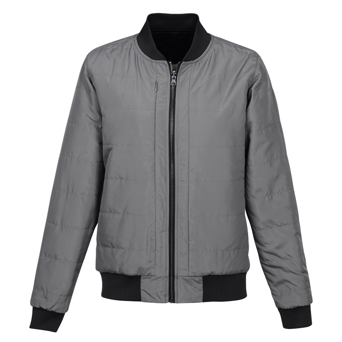 ladies grey bomber jacket