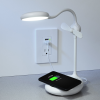 View Image 2 of 5 of Desk Lamp with Fan and Wireless Charger