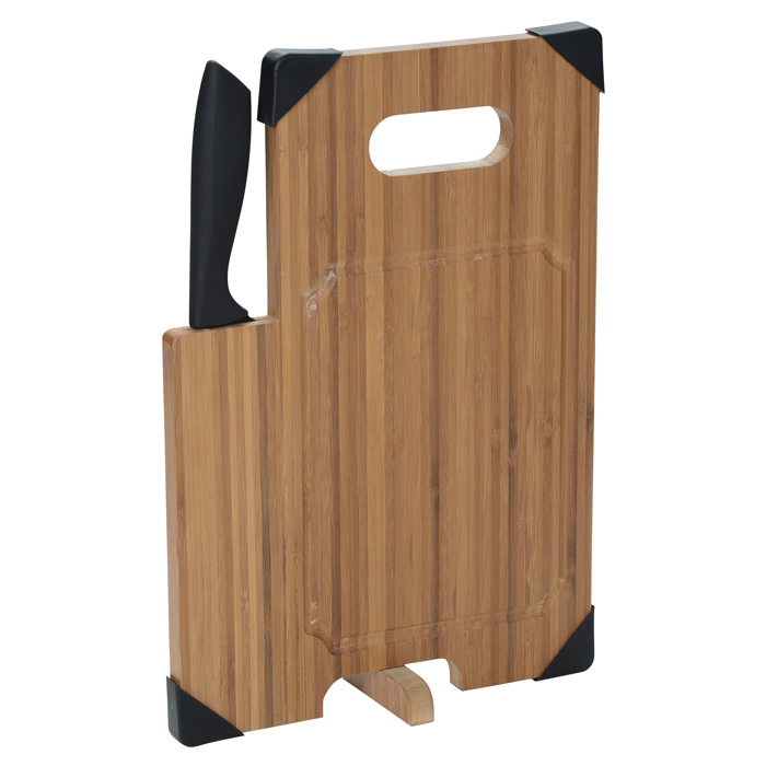 Bamboo Cutting Board with Knife 152882