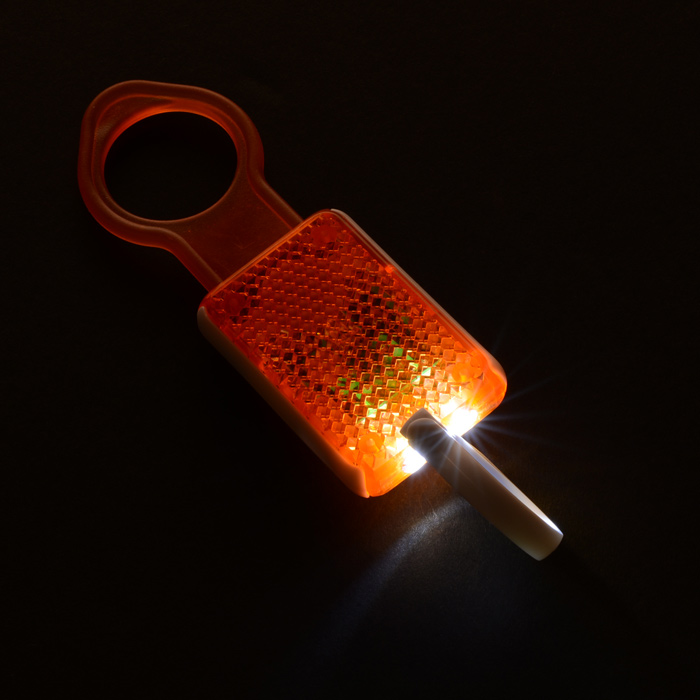 Reflective Bottle Holder with Key Light and Carabiner 153164