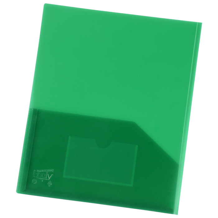 4imprint.com: Expandable Twin Pocket Poly Folder - Frost 153741-FR