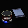 View Image 5 of 6 of Shiny Metallic Light-Up Logo Bluetooth Speaker