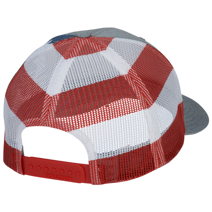 American Flag Hand Print Mens and Womens Trucker Hats Adjustable Hip Hop Flat-Mouthed Baseball Caps