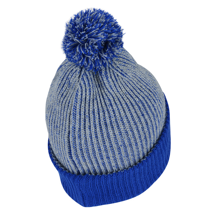 Knit Speckled Pom-Pom Beanie 