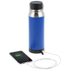 View Image 4 of 9 of Carter Vacuum Bottle with Wireless Charger/Power Bank - 22 oz.