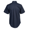 View Image 2 of 3 of Comfort Stretch Short Sleeve Poplin Shirt - Men's