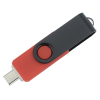 View Image 3 of 5 of Swivel USB-C Drive - Black - 8GB - 24 hr